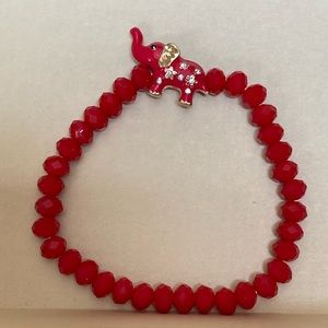 red elephant bracelet